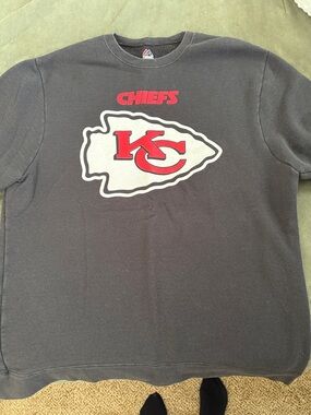 Majestic Black Pullover Hoodie with Red and Blue Logo